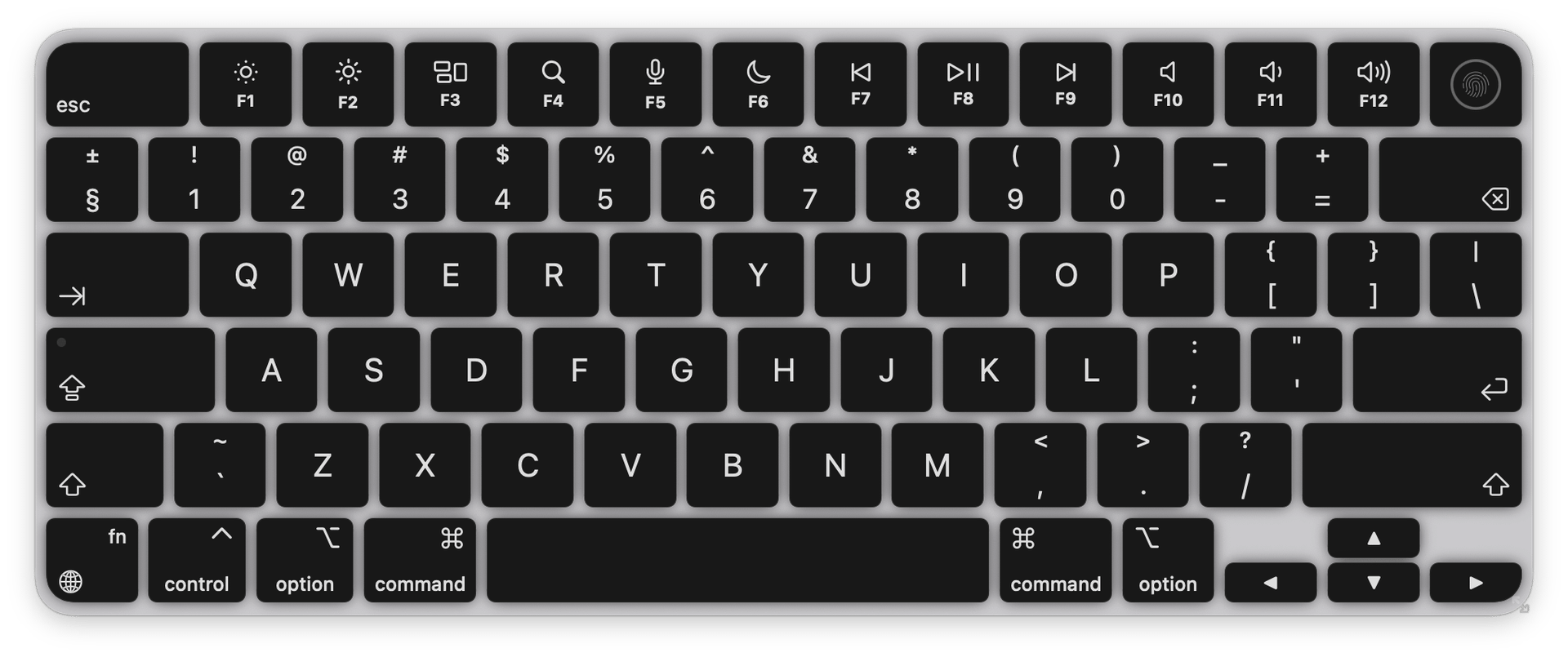 keylume-ui The Keylume app interface showing a full MacBook layout