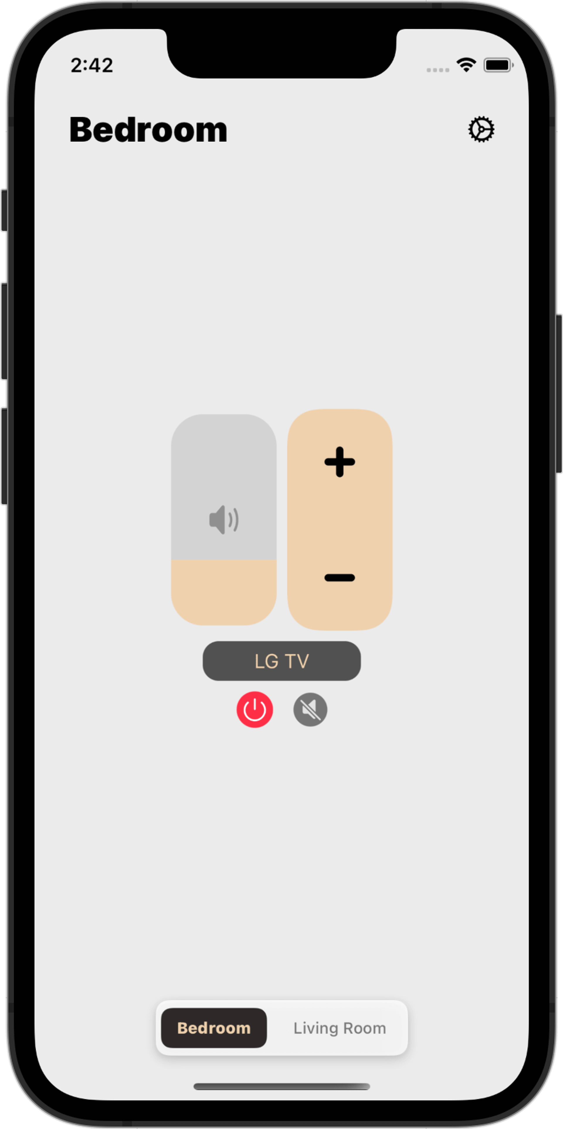 volum-iphone screenshot of the app interface on iphone